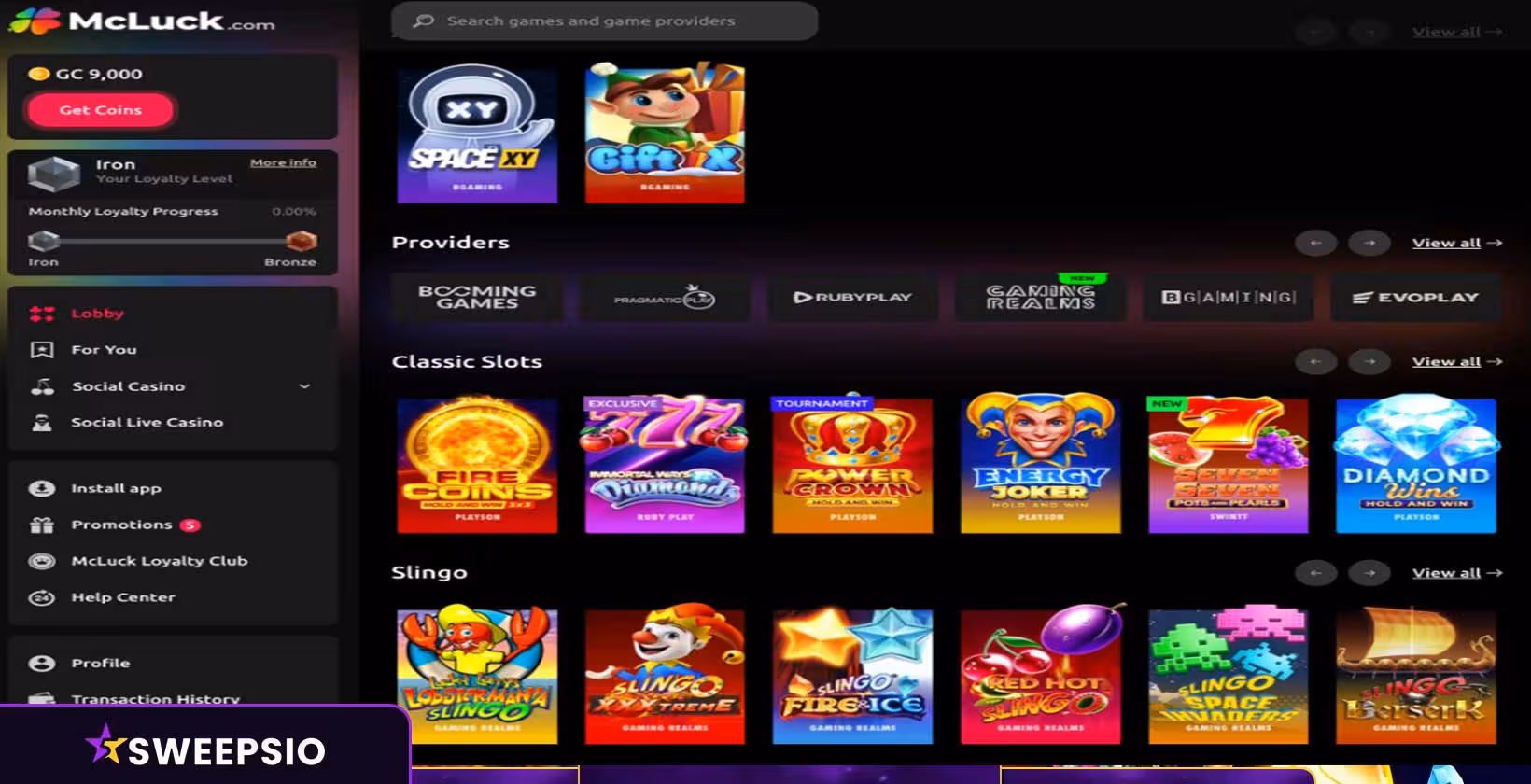 Sites like McLuck Casino